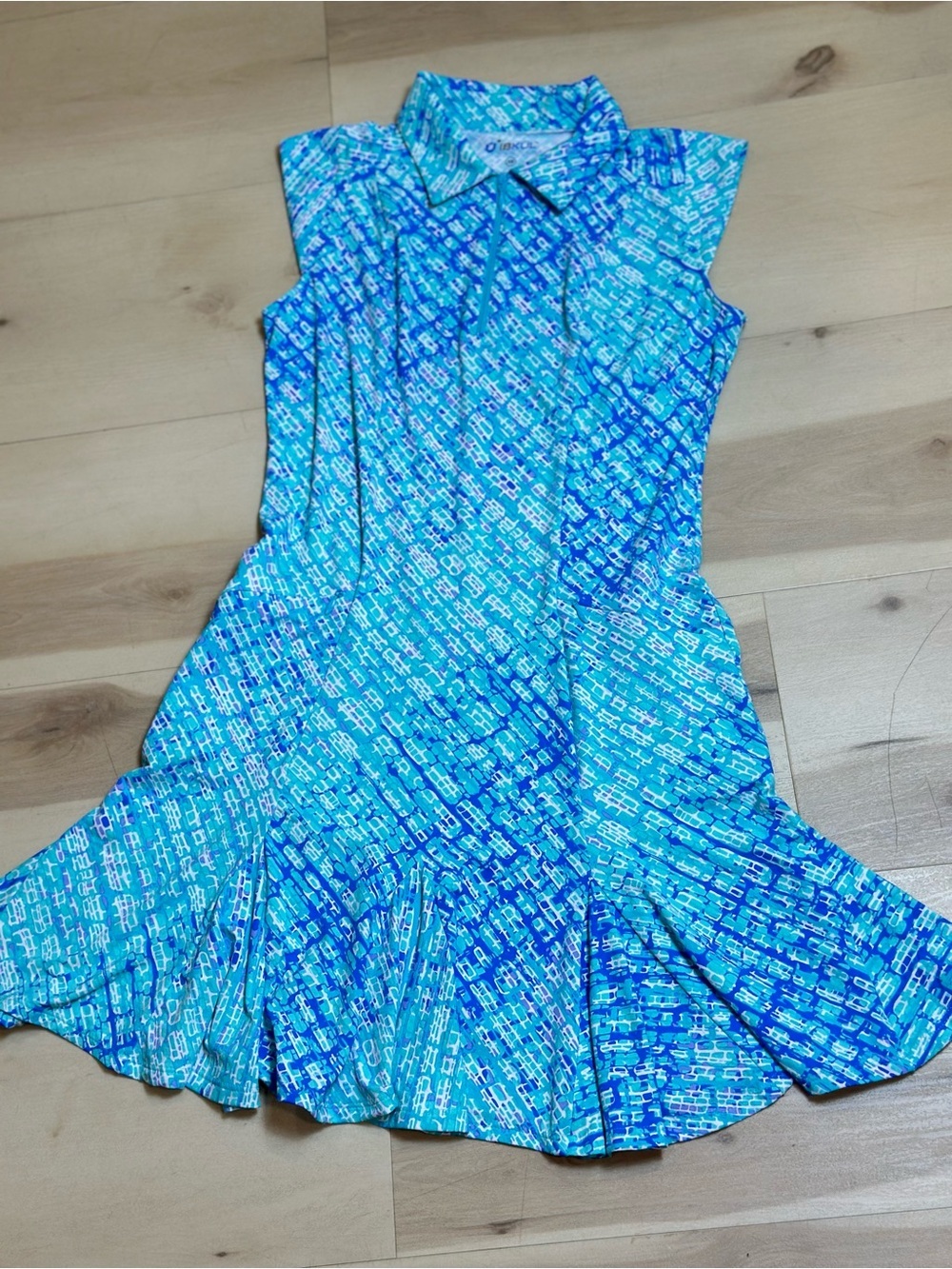 IBKUL Liz Sleeveless Golf Polo Dress Sz XS Resort Wear UPF 50+ Sun protection - Picture 4 of 10